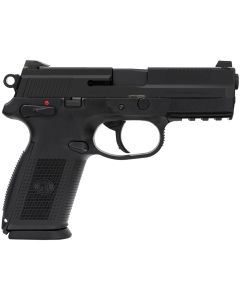 FN 66822 FNX  9mm Luger 17+1 4" Black Steel Barrel, Matte Black Serrated Steel Slide, Matte Black Polymer Frame w/Picatinny Rail, Black Interchangeable Backstrap Grip, Ambidextrous