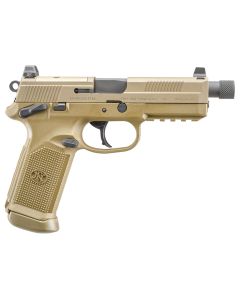 FN 66968 FNX Tactical 45 ACP  5.30" Threaded Barrel 15+1 ,  Flat Dark Earth , Manual Safety , Night Sights