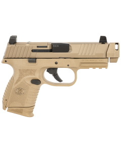 FN 66101795 509C MRD Compact W/ Compensator Frame 9mm Luger 10+1 Black Flat Dark Earth PVD Flat Dark Earth
