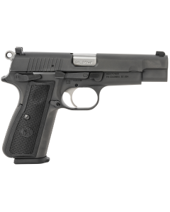 FN 66100256 High Power 9mm Luger 17+1, 4.70" Black Target Crown Steel Barrel, Black PVD Serrated Steel Slide & Steel Frame w/Beavertail, Black Textured Polymer Grip, Ambidextrous