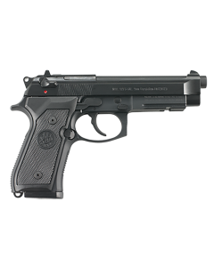 Beretta USA JS92M9A1 92FS Type M9A1 Full Size Frame 9mm Luger 10+1 4.90" Black Barrel, Black Bruniton Steel Serrated Slide, Black Aluminum Frame w/Picatinny Rail, Black Textured Grip