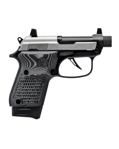 Beretta USA J20X22R8M3 20X Bobcat Bug Out Bag Micro Frame 22 LR 8+1 2.80" Black Threaded Tip-Up Barrel, Inox ELS/Serrated Slide, Black Polymer Frame w/Beavertail, Helica Texture Grip